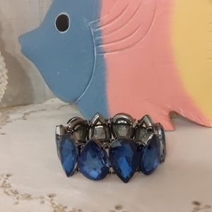 Blue crystals bracelet
